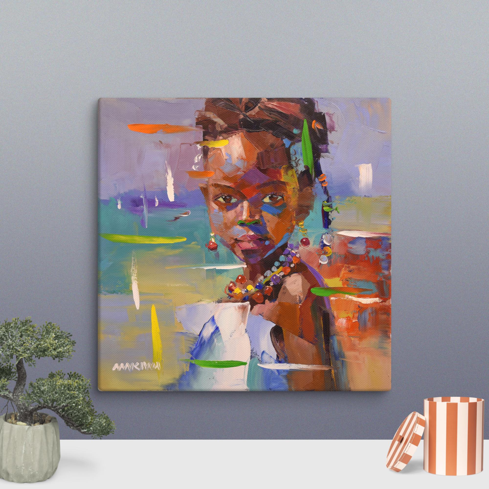 The African Girl 60x60cm