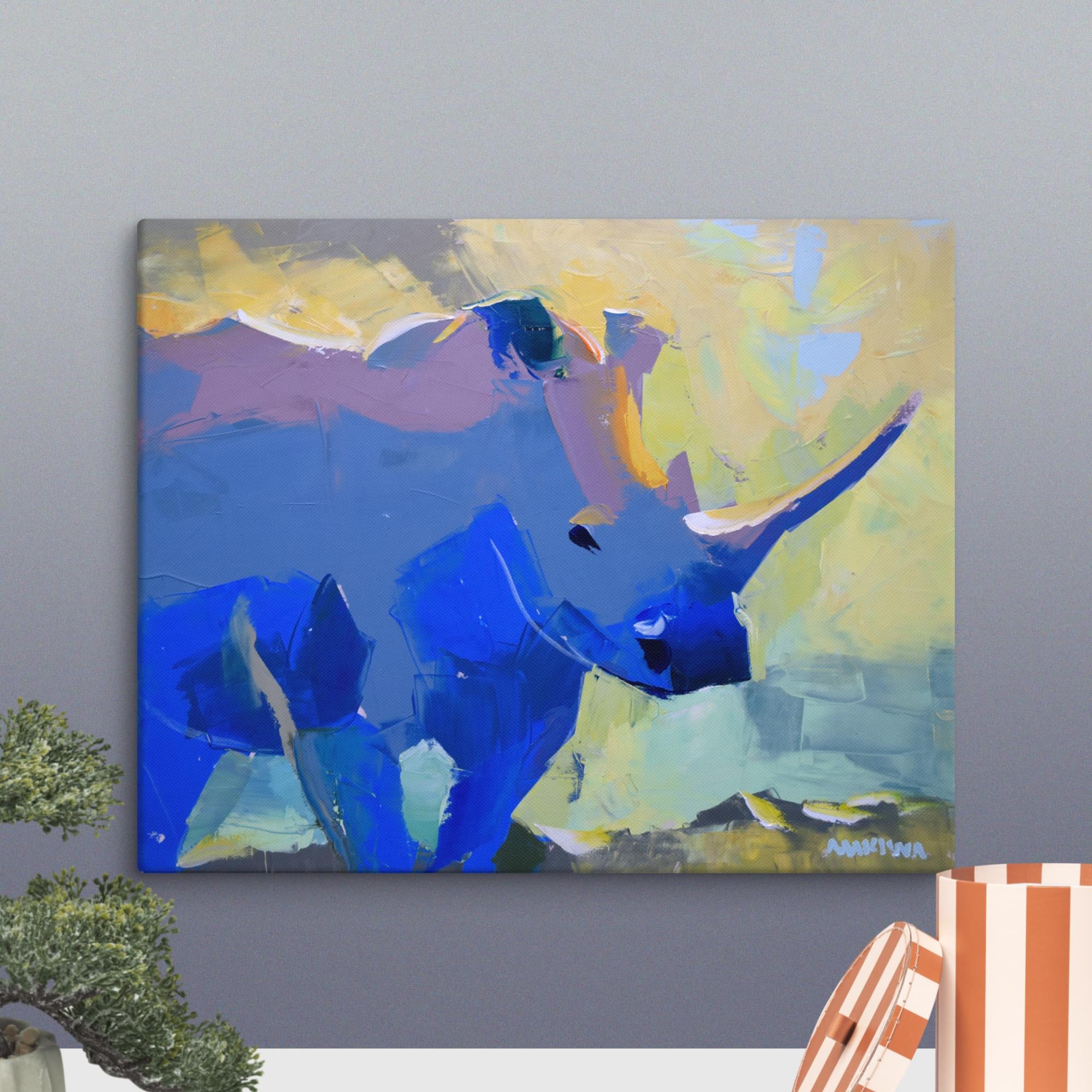 Rhino 40x50cm