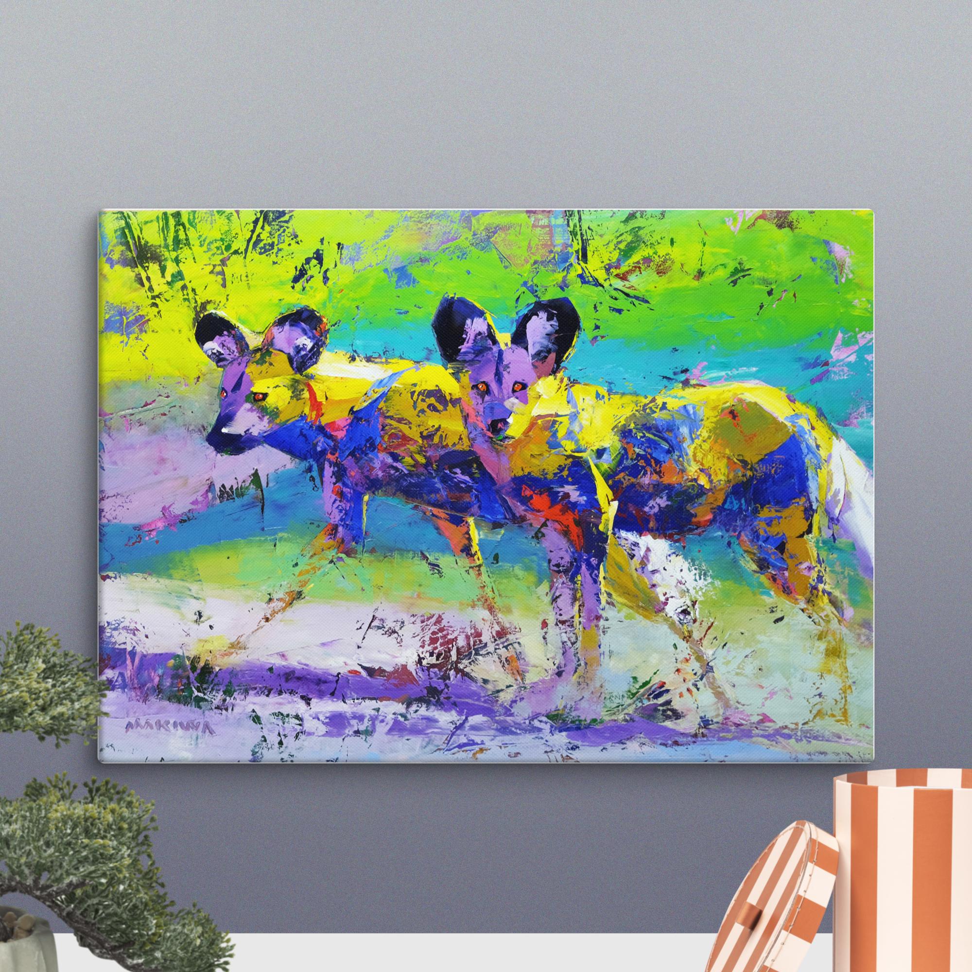 Wild Dog Moments 50x70cm