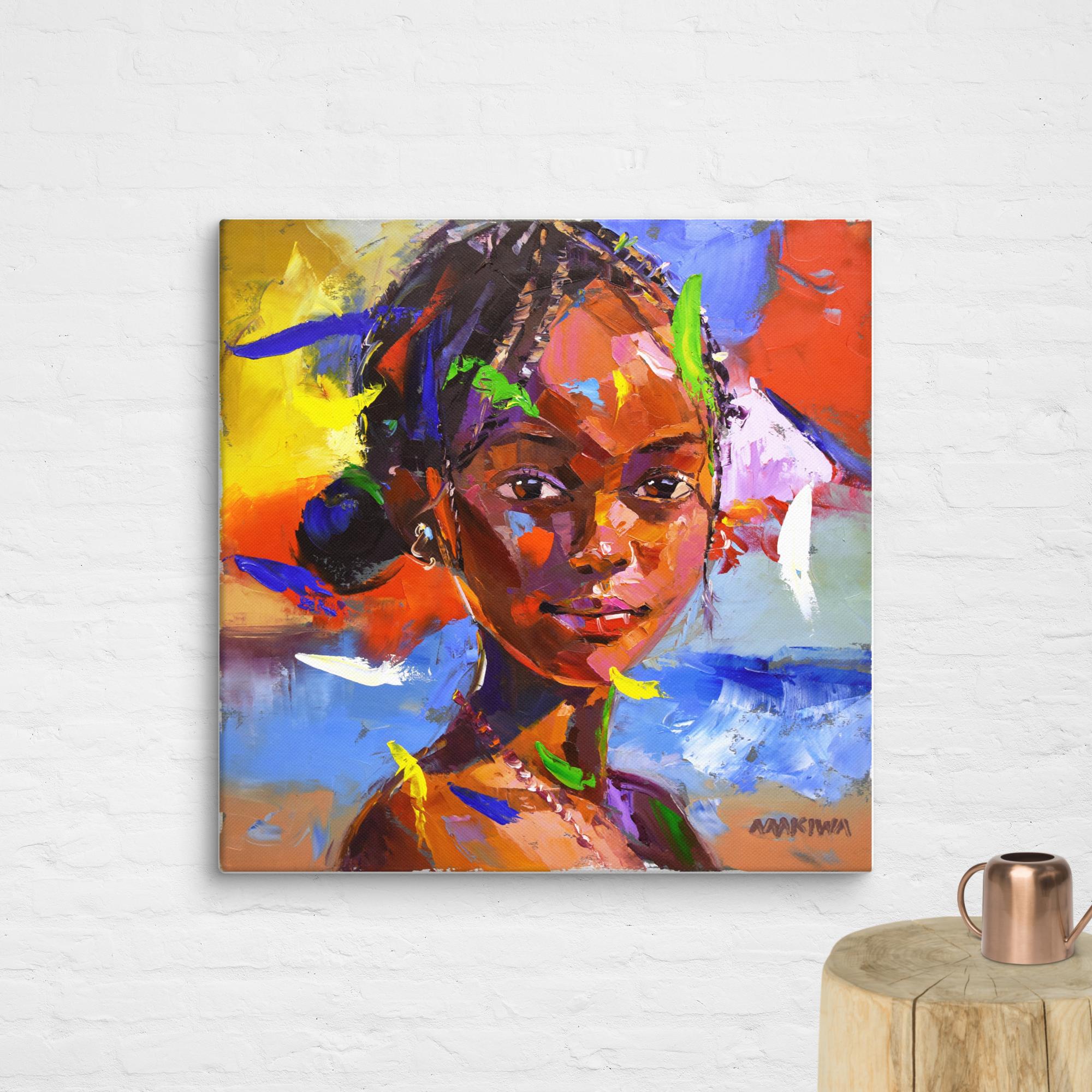 Colorful Girl 60x60cm