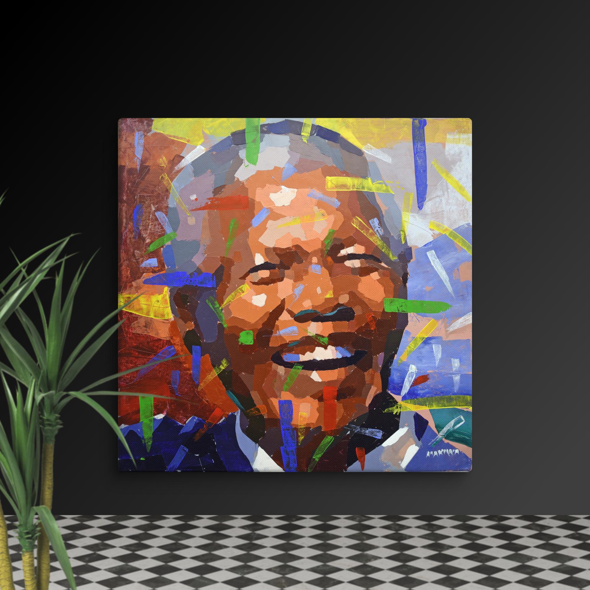 Nelson Mandela 80x80cm